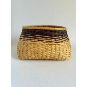 Vintage Cat Head Basket, Signed | Collectible Basket | Art Basket